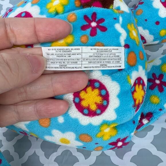 Mary Meyer Print Pizzazz Blue Floral Sunny Puppy Dog Pre-Loved - Picture 6 of 6